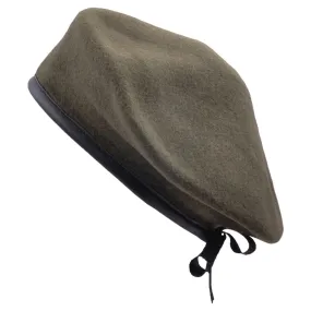 100% Wool Olive Military Beret