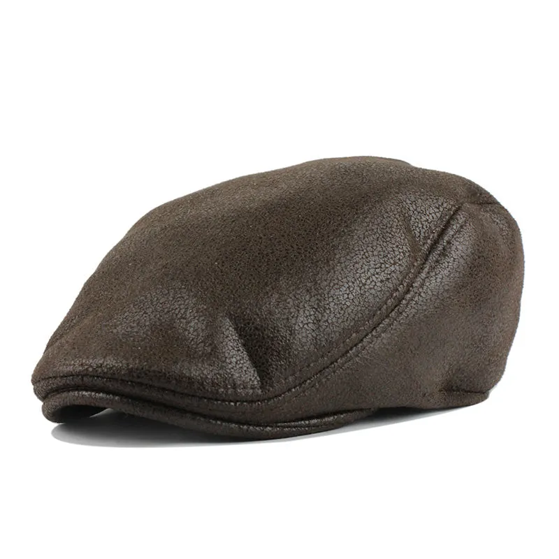 Adjustable PU Beret