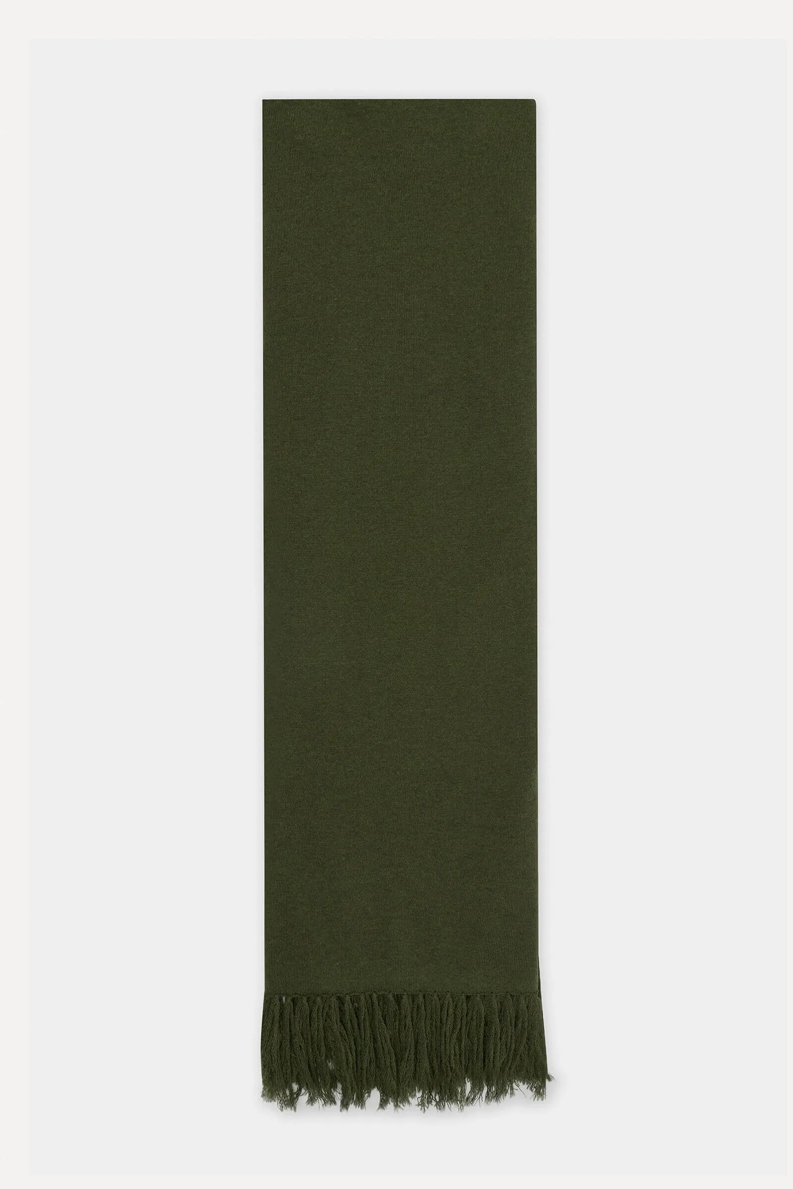 Assembly Label Longline Wool Scarf - Dark Olive