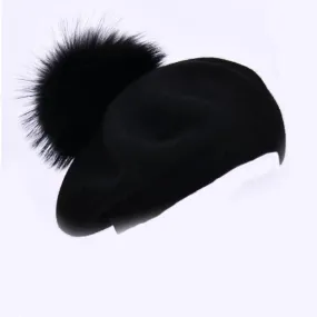 Beret with PomPom