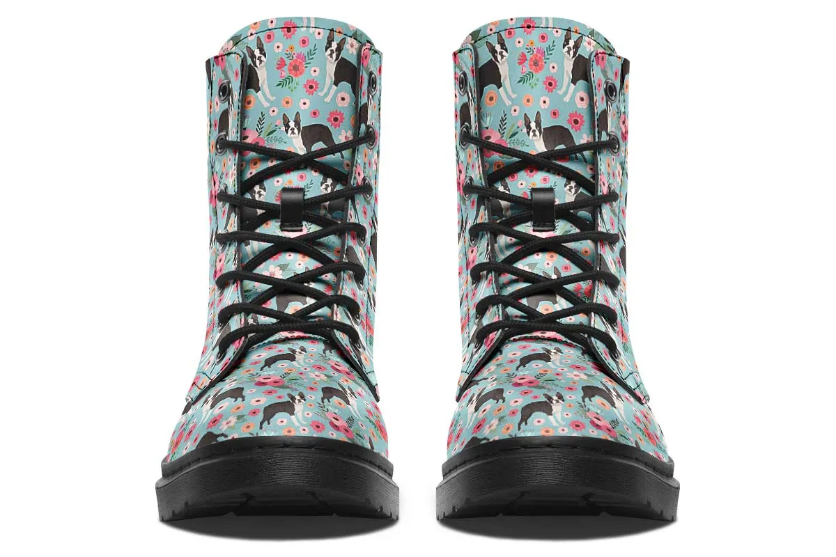 Boston Terrier Flower Boots