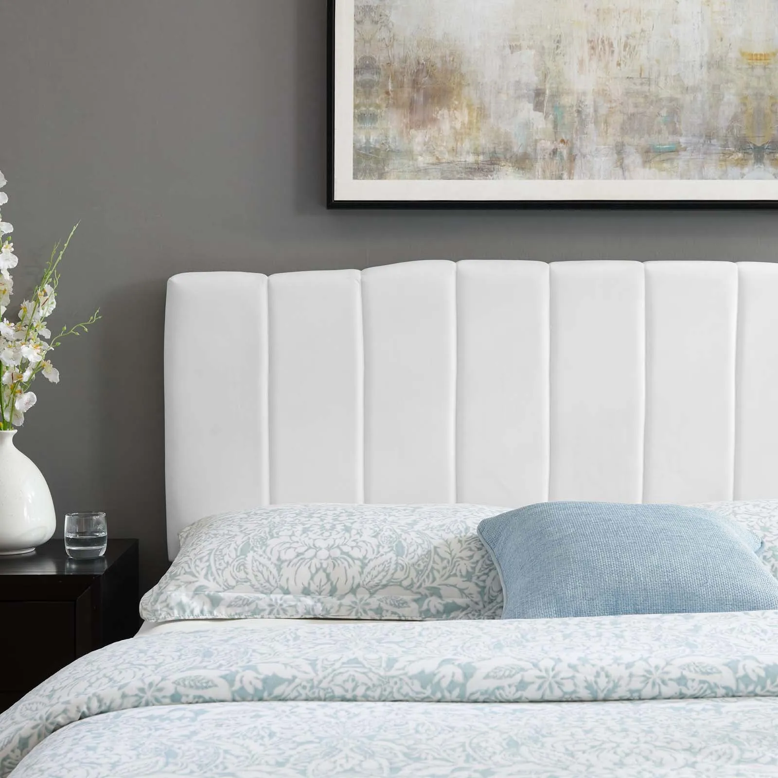 Camilla Channel Tufted Performance Velvet Headboard