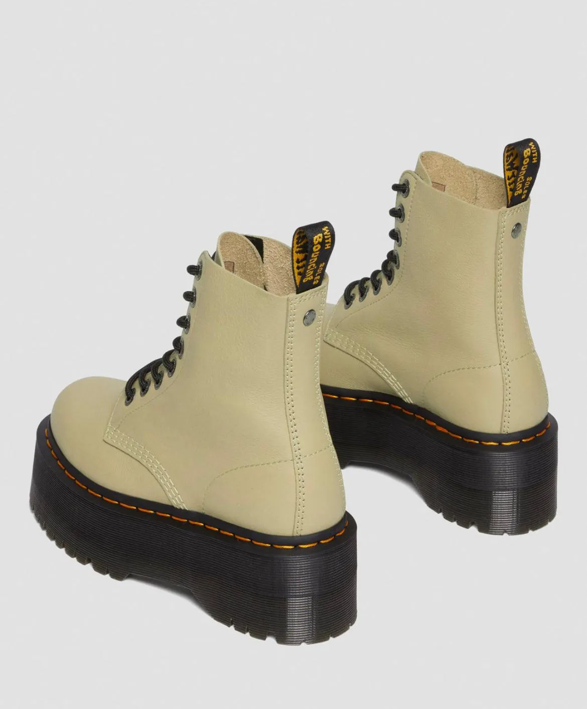 Dr.Martens 1460 Pascal Max Platform Boots Pale Olive Pisa 26925358