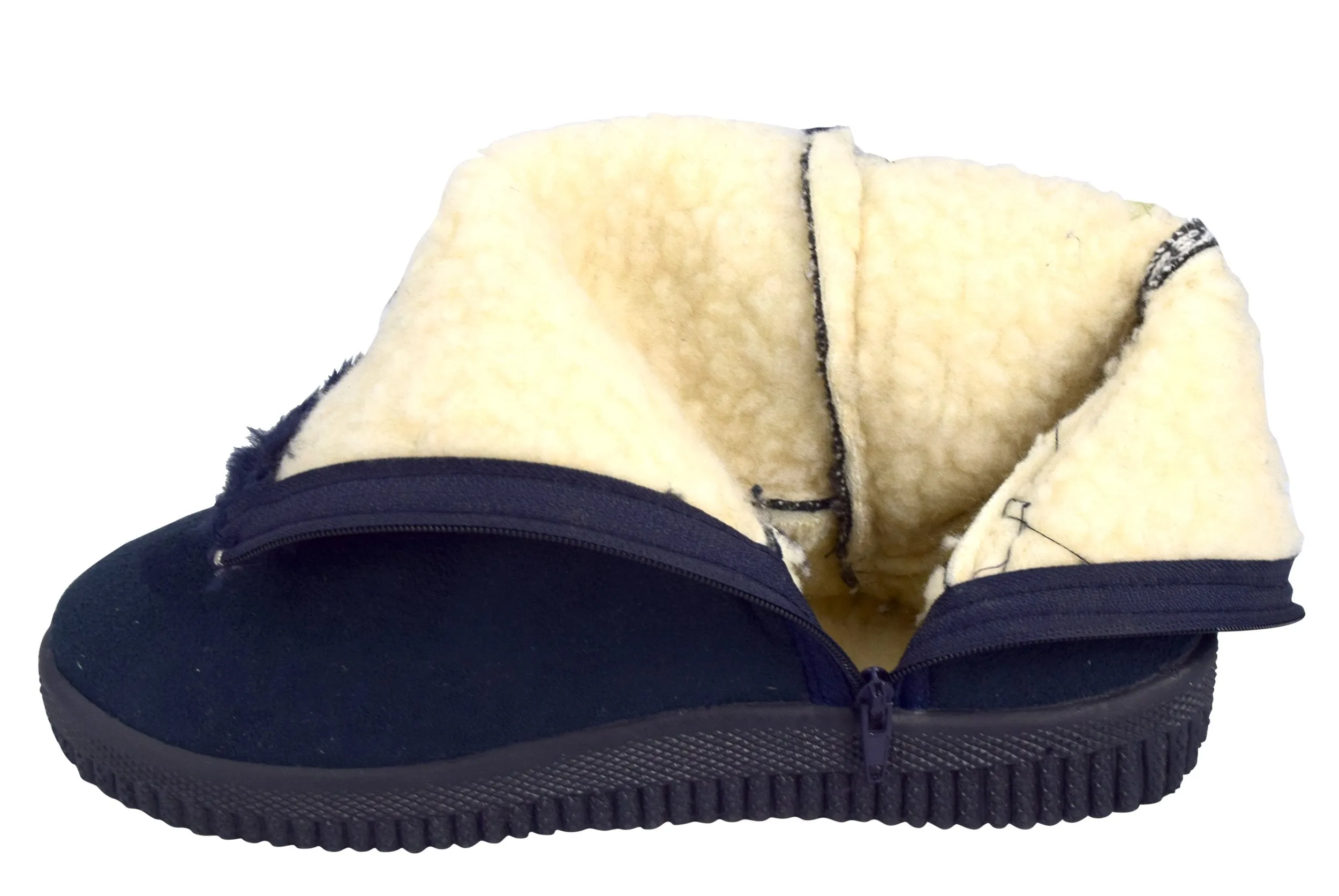 Faux-Fur Fleece Lined Kids Suede Snowflake Shearling Boots