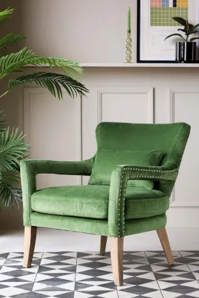 Gorgeous Green Velvet Armchair