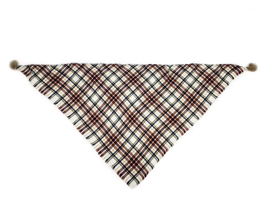 Grace & Lace Plaid Triangle Scarf