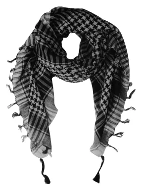 Gray Peach Couture 100% Cotton Unisex Tactical Military Shemagh Keffiyeh Scarf