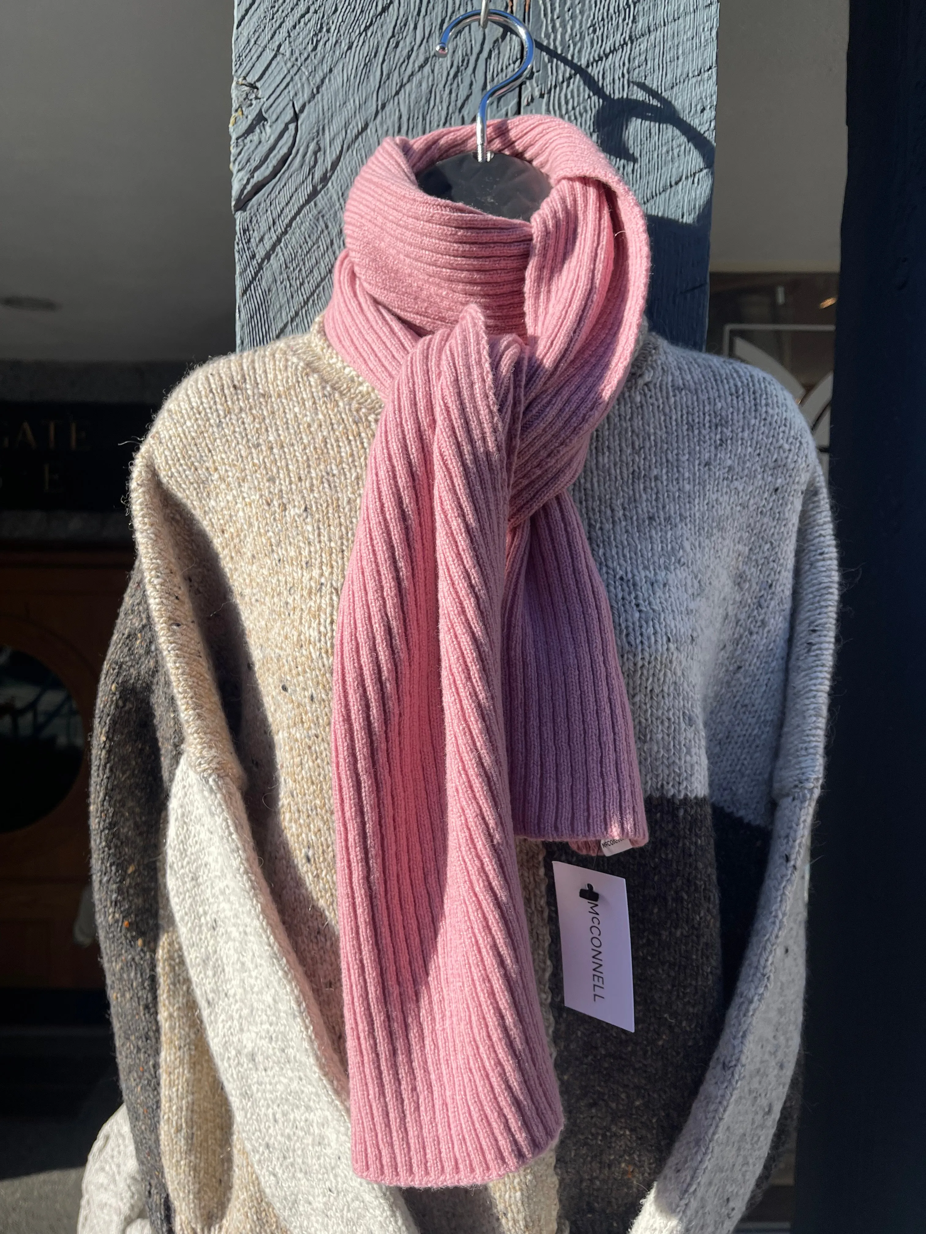 Irish - Rib Scarf - Light Pink