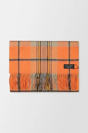 Joshua Ellis Orange Classic Tweed Scarf