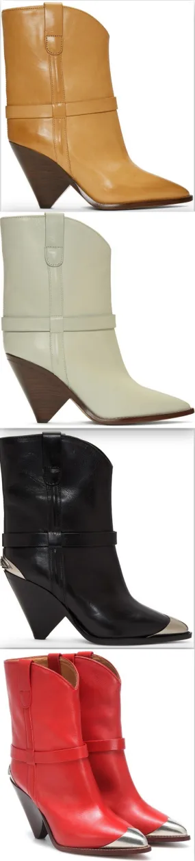 'Lamsy' Boots - Yellow/Tan, White, Black, Red