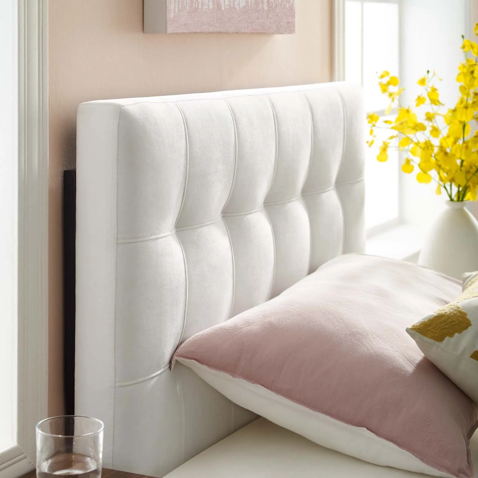 Lily Biscuit Tufted Performance Velvet Headboard