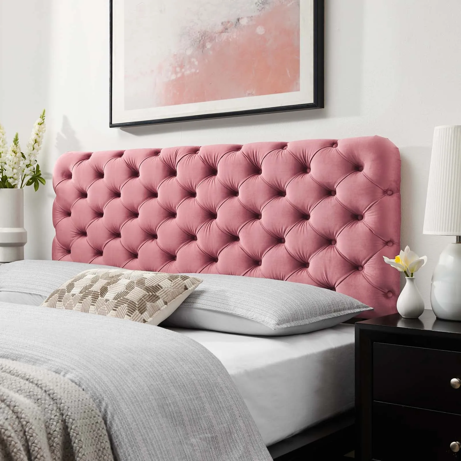 Lizzy Tufted Performance Velvet Headboard