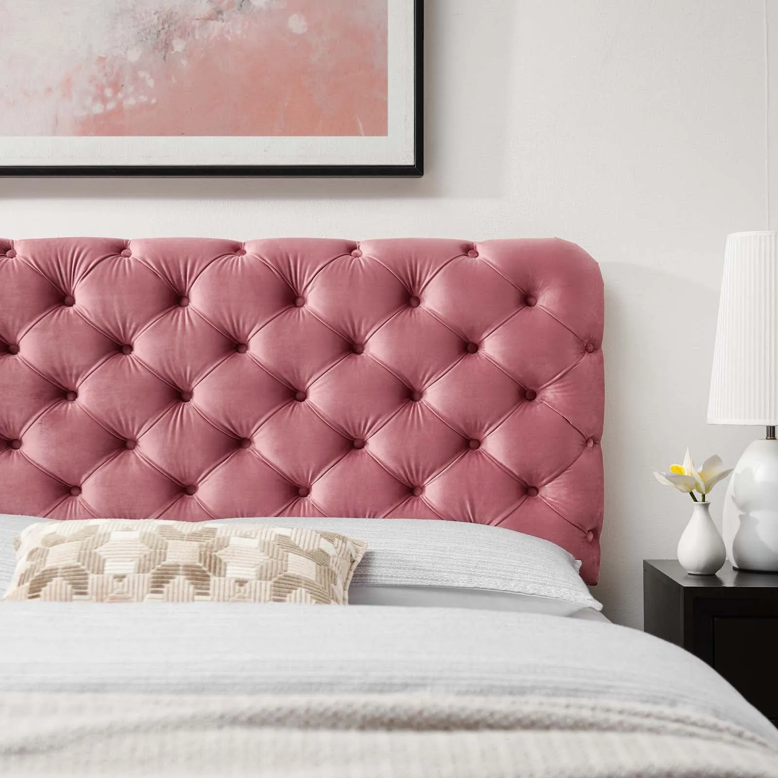 Lizzy Tufted Performance Velvet Headboard