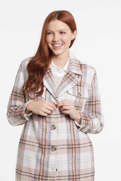 Long Plaid Shacket