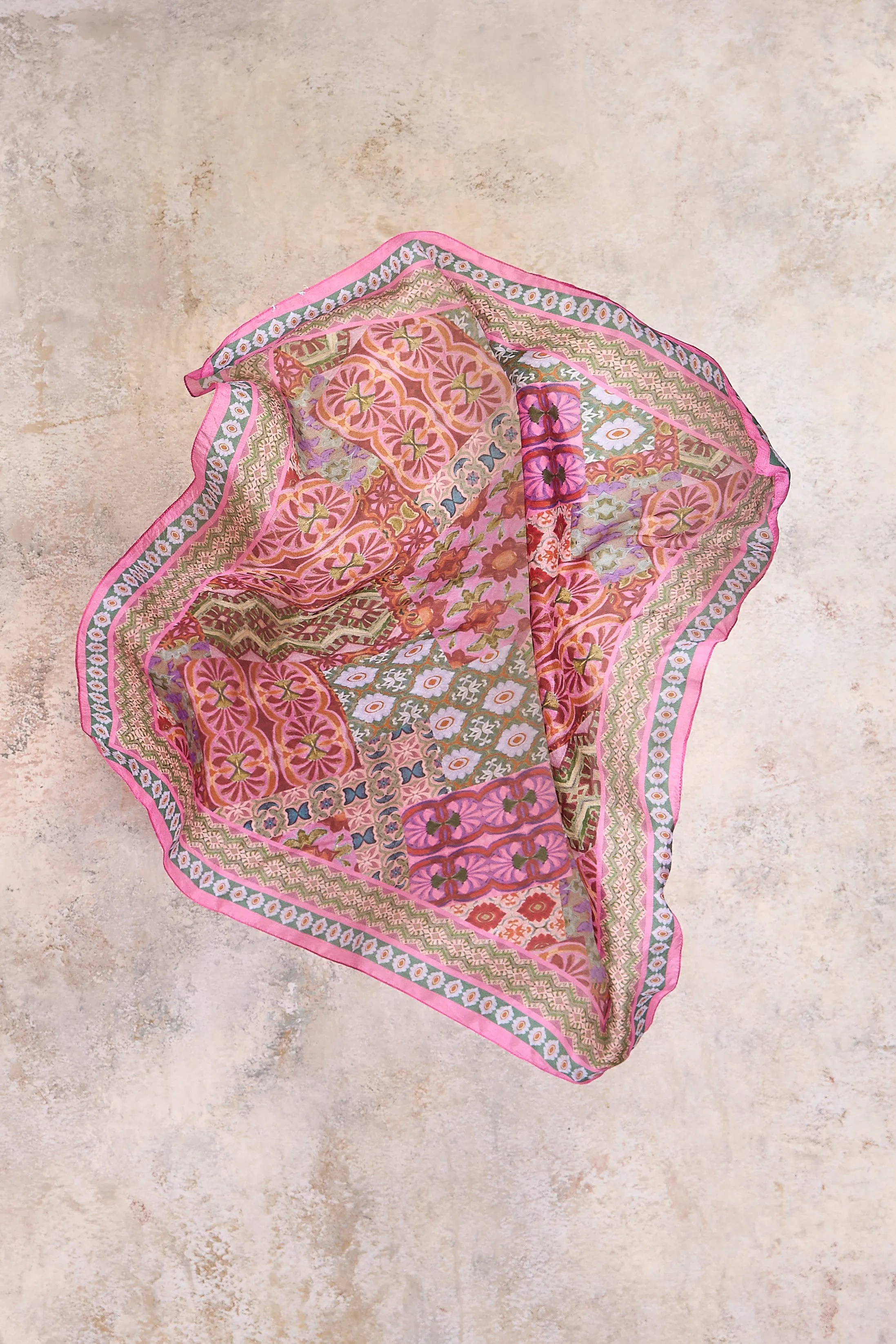 Marrakesh Print Silk Scarf