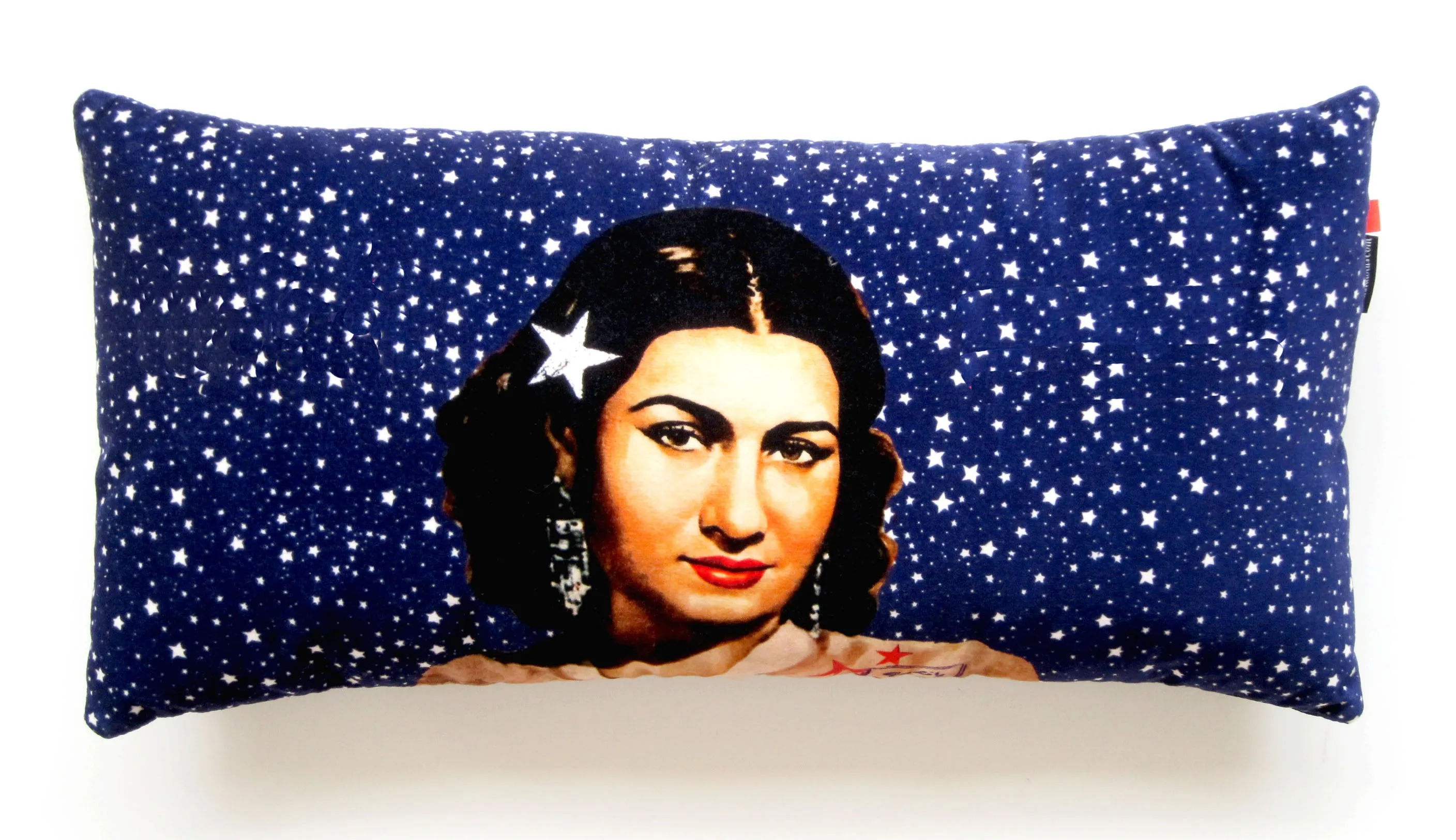 Um Kulthum midnight stars | Velvet Cushion