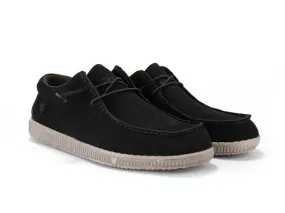 WP150 Water Resistant Black Suede Wally