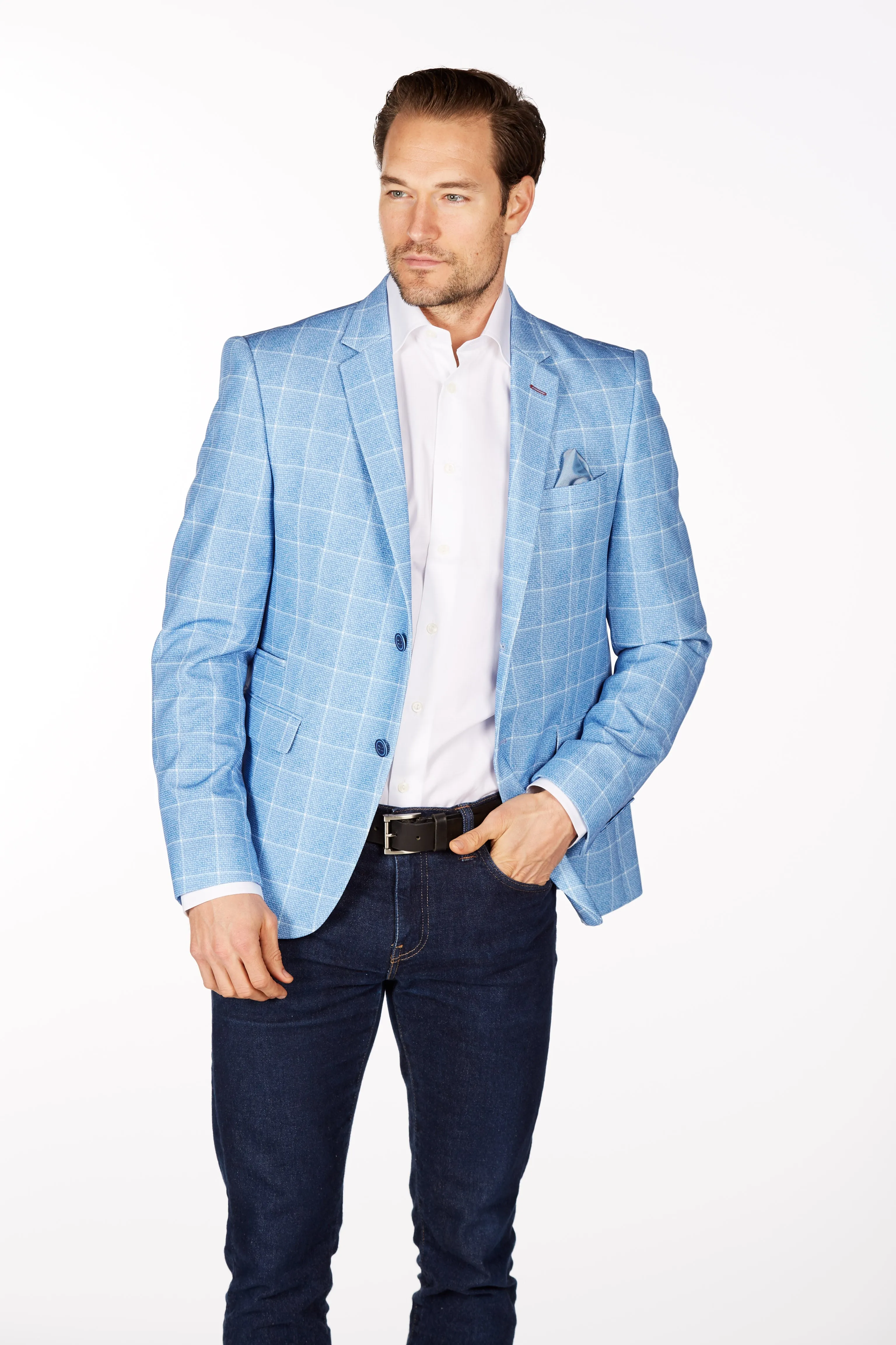 Wrinkle-Resistant Blazer - Slim Fit - BB Blue